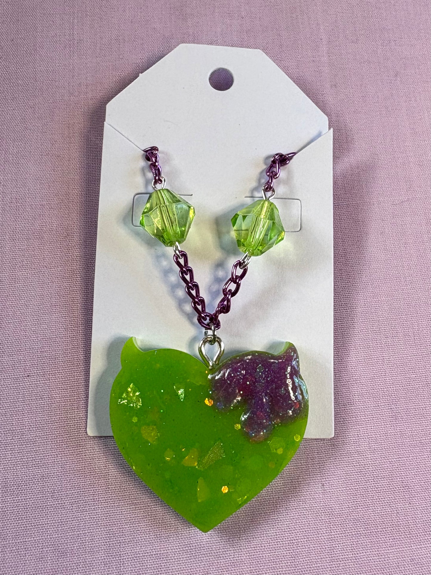 Mischievous heart necklace