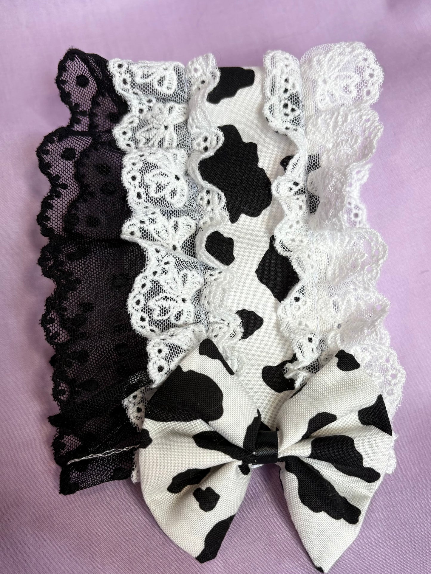 Cow print rectangle headpiece