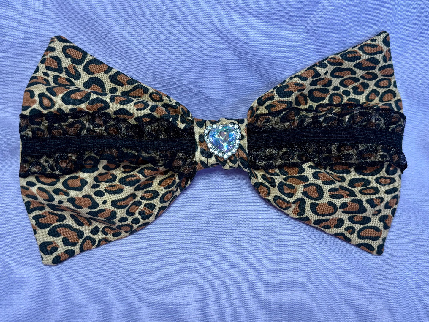 Leopard print Gyaru style bow