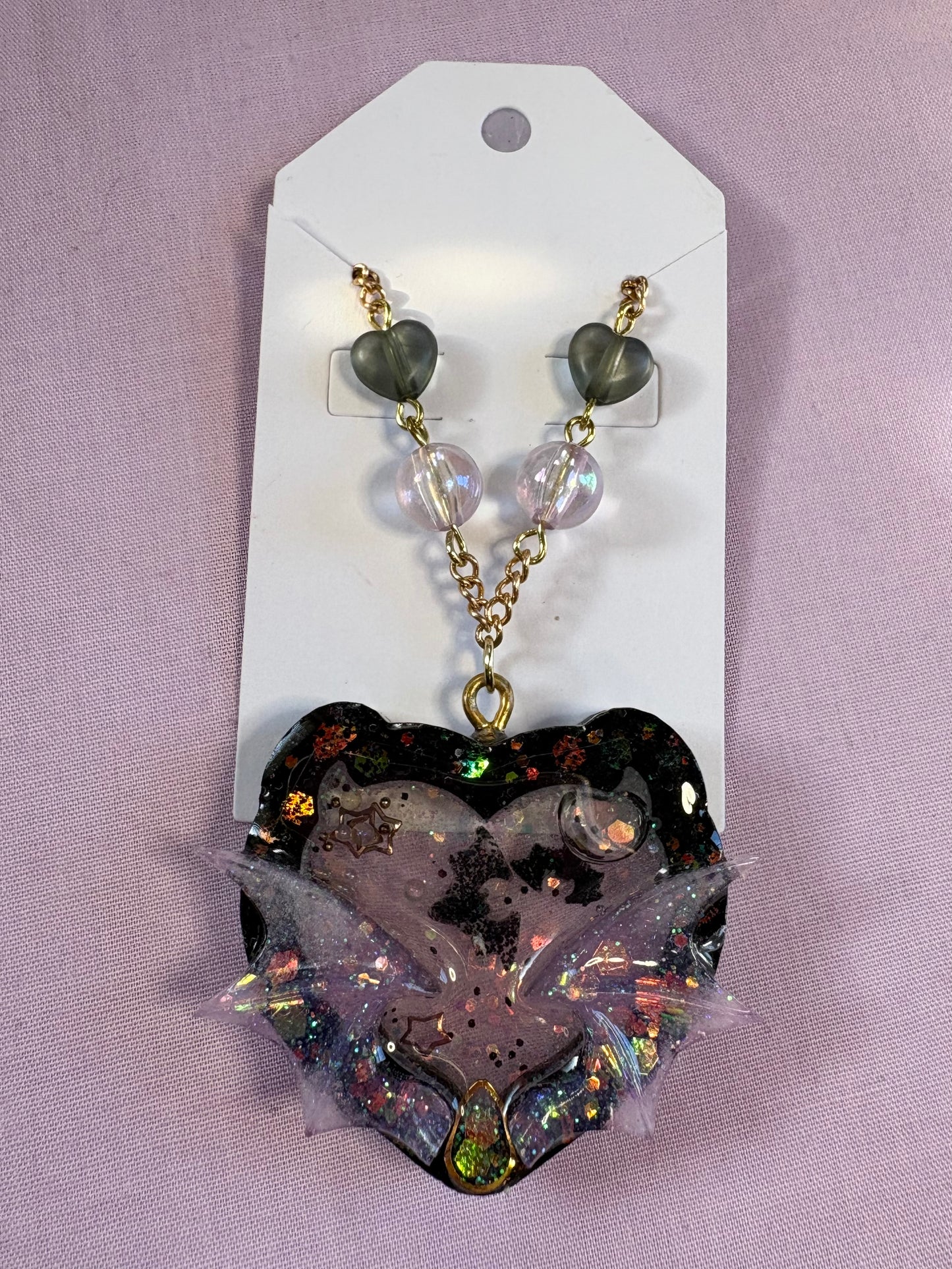 Succubus heart shaker necklace