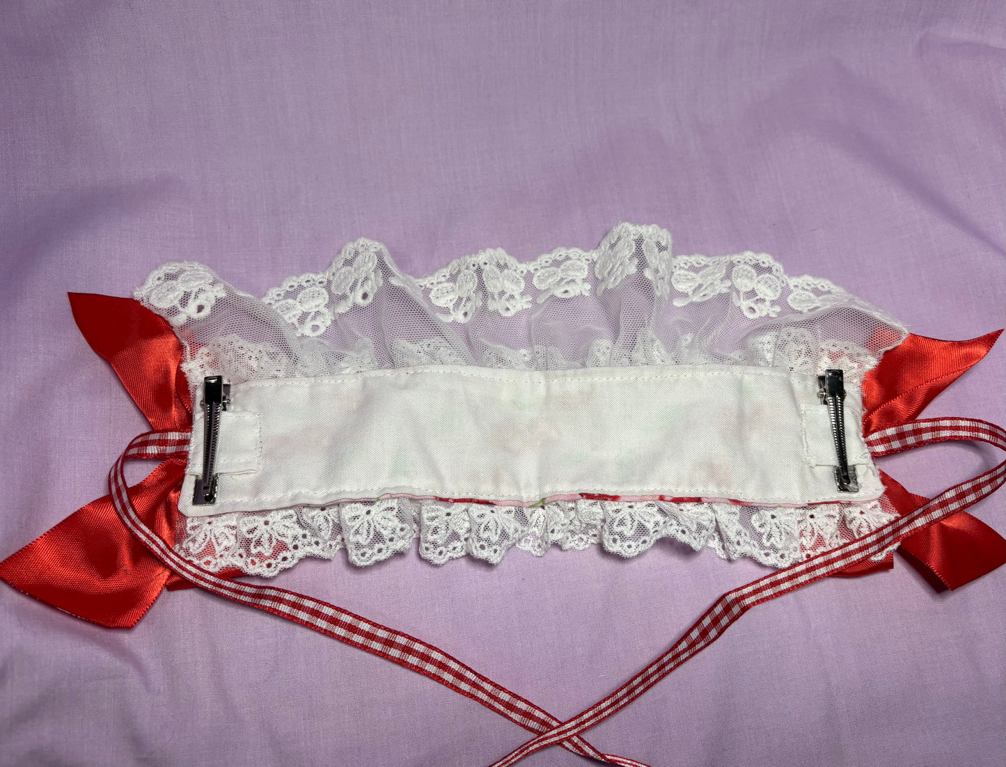 Pink cherry headpiece