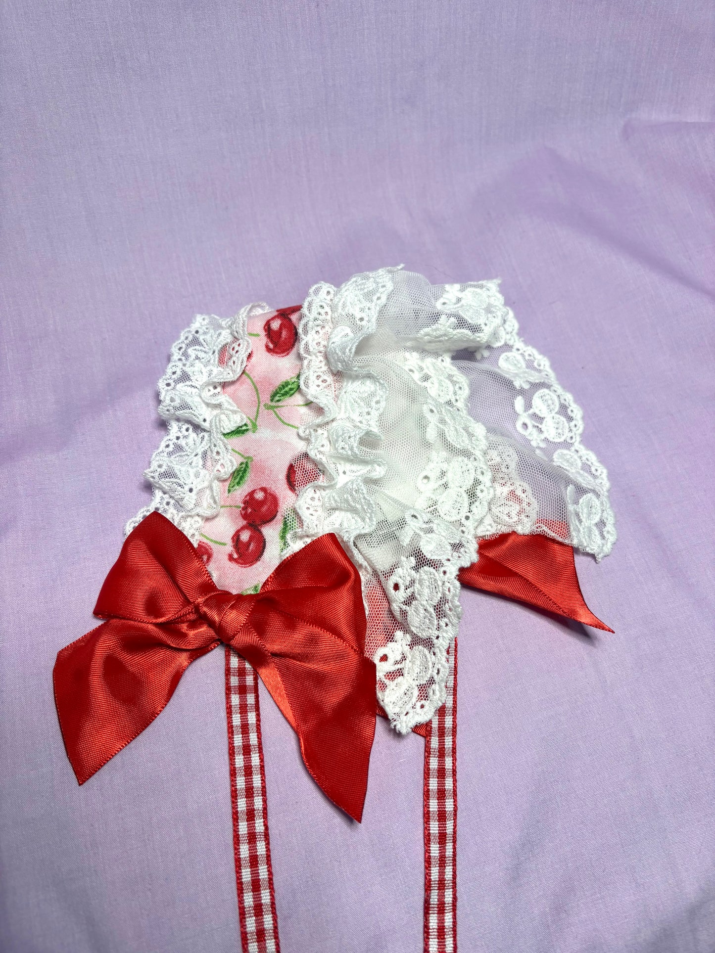 Pink cherry headpiece