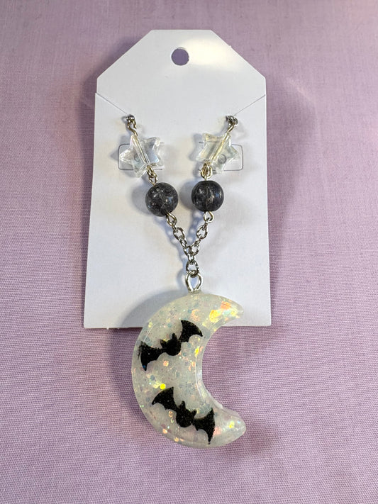 Midnight moon necklace