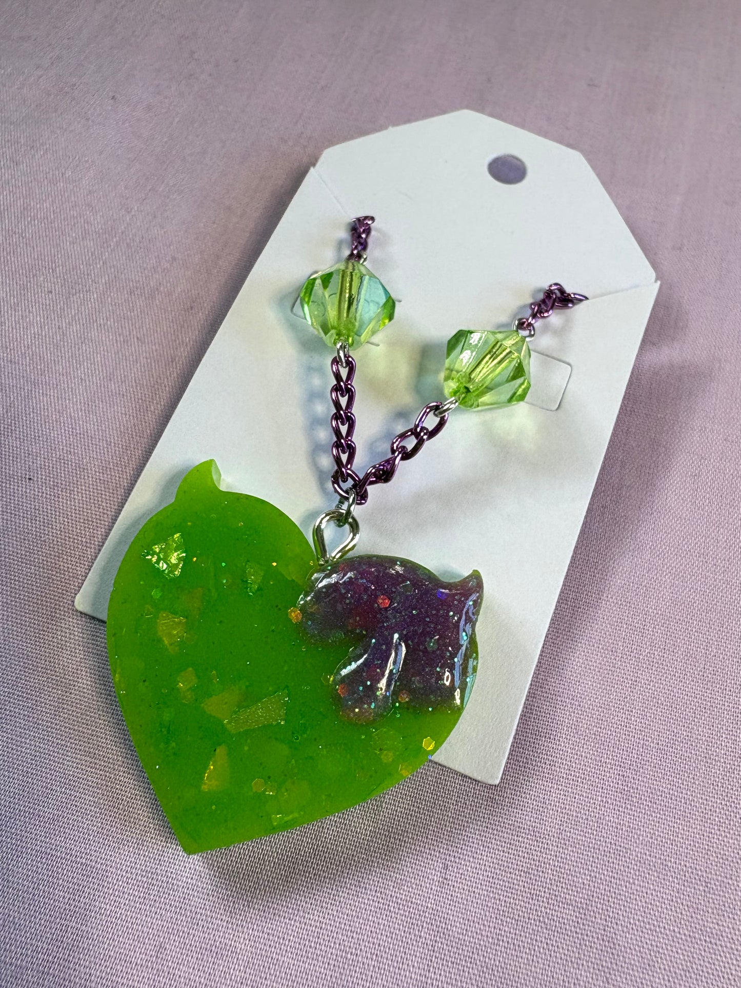 Mischievous heart necklace
