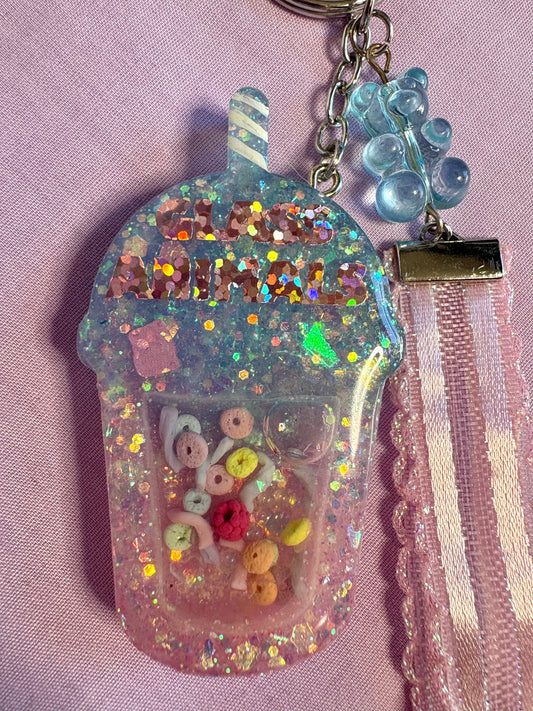 Glass animals dreamland shaker keychain