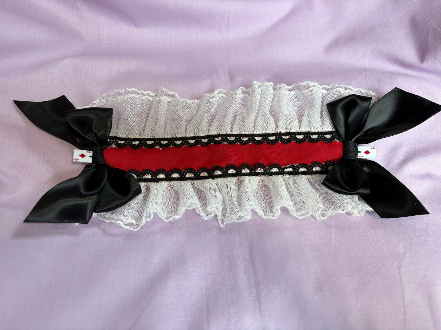 Ace of diamonds rectangle headpiece