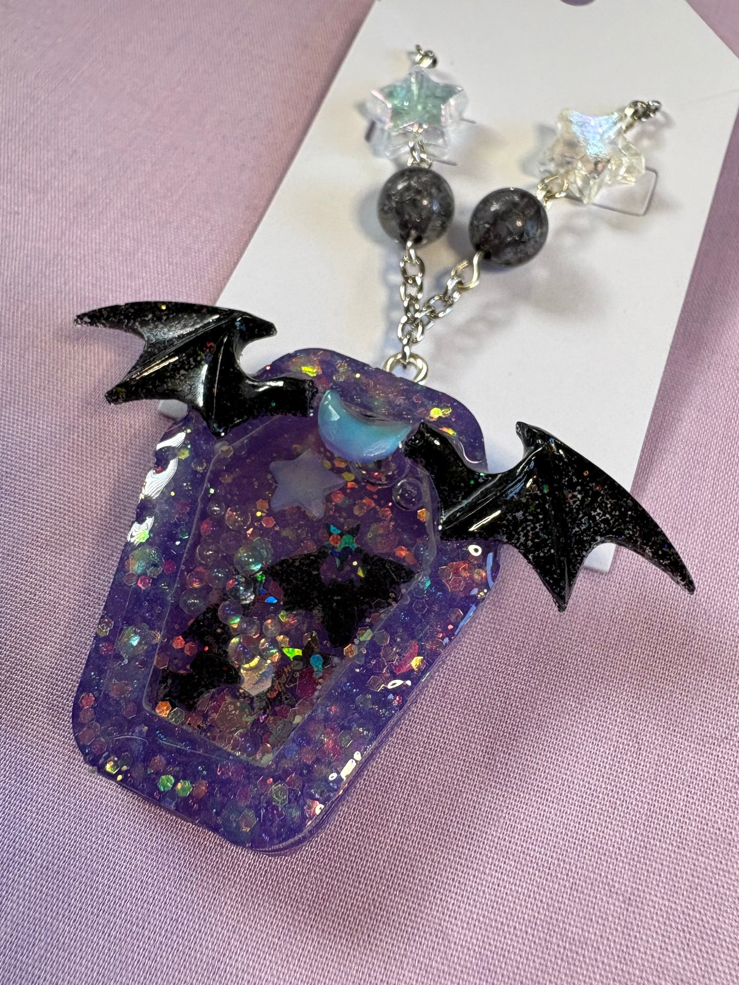 Wicked coffin shaker necklace