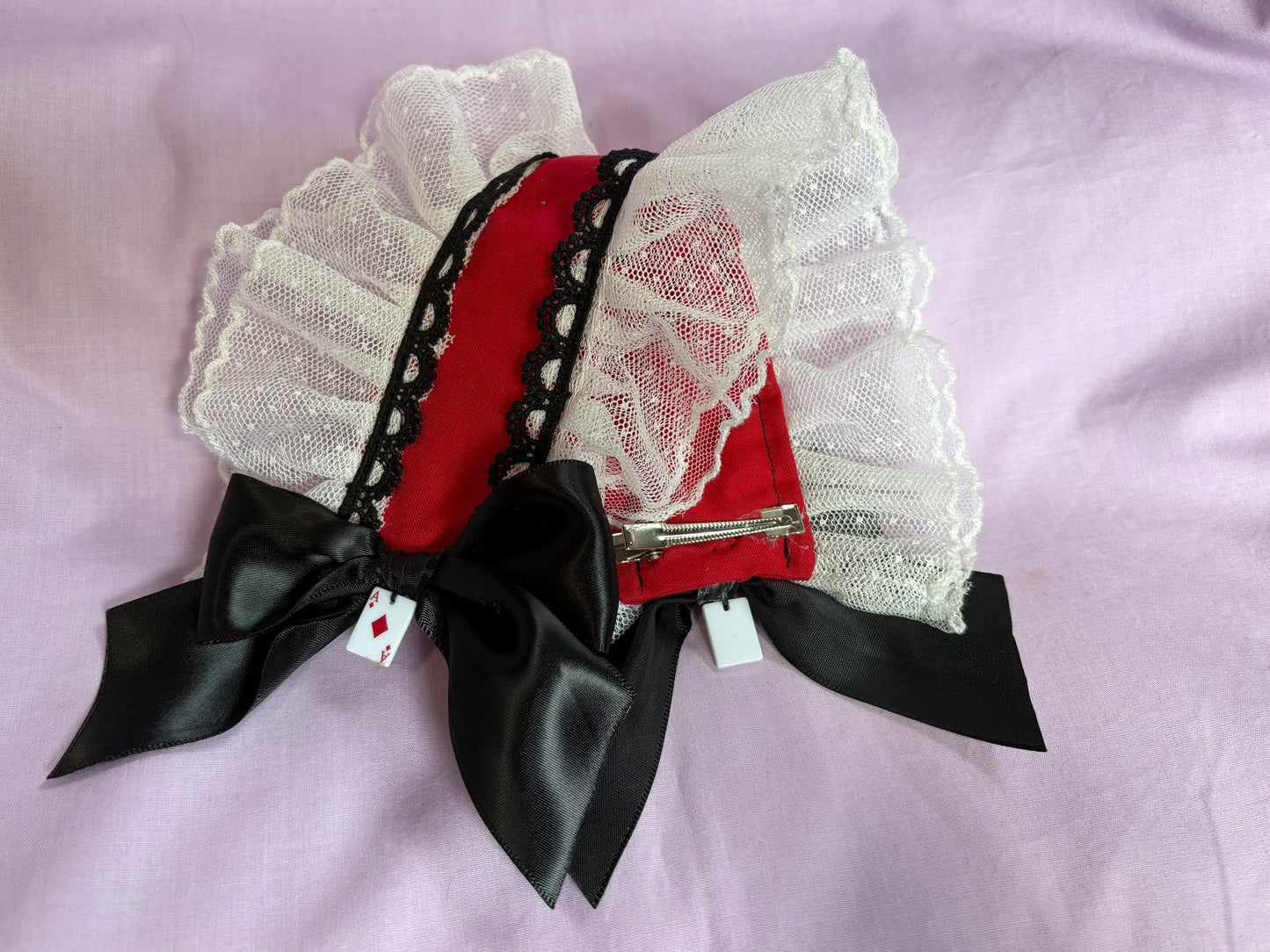 Ace of diamonds rectangle headpiece