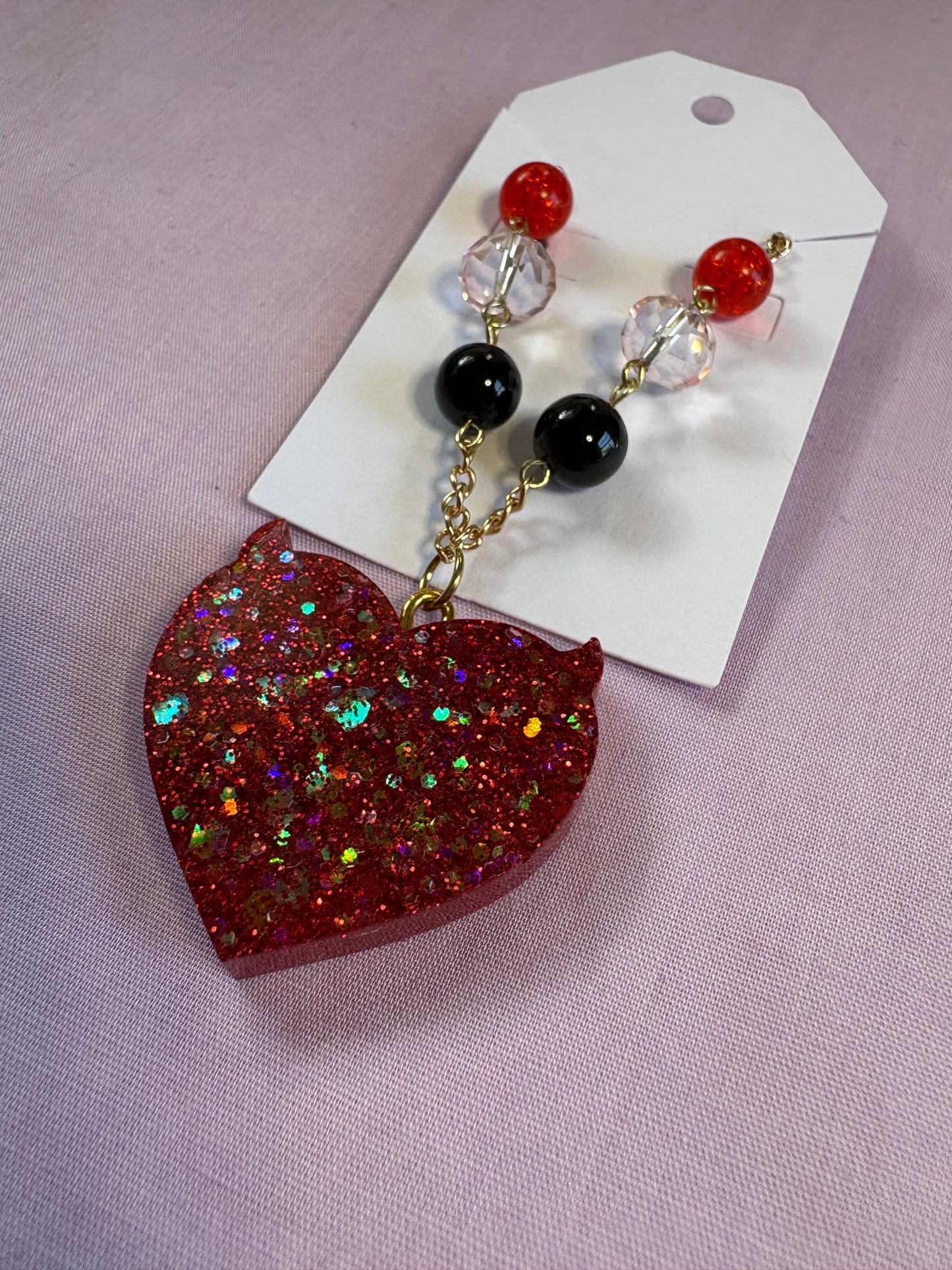 Classic mischievous heart necklace